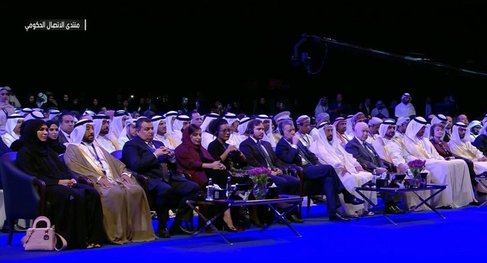 بالصور.. وزير الإعلام يشارك في فعاليات المنتدى الدولي للاتصال الحكومي بالشارقة