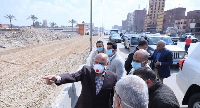 بالصور .. وزير النقل يتابع معدلات التطوير والصيانة الشاملة للطريق الدائرى