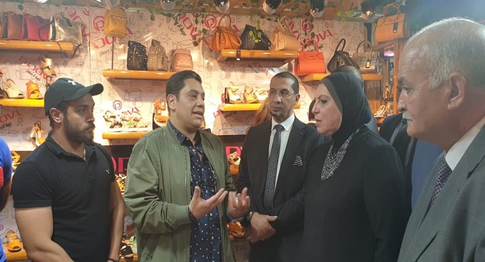 وزيرة التجارة والصناعة تفتتح معرض القاهرة الدولي للجلود