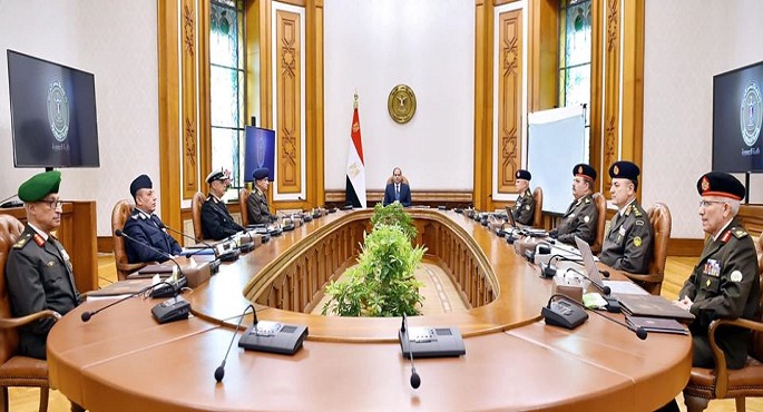 الرئيس السيسي يستعرض جهود القوات المسلحة في معاونة أجهزة الدولة في إجراءات مواجهة انتشار فيروس كورونا
