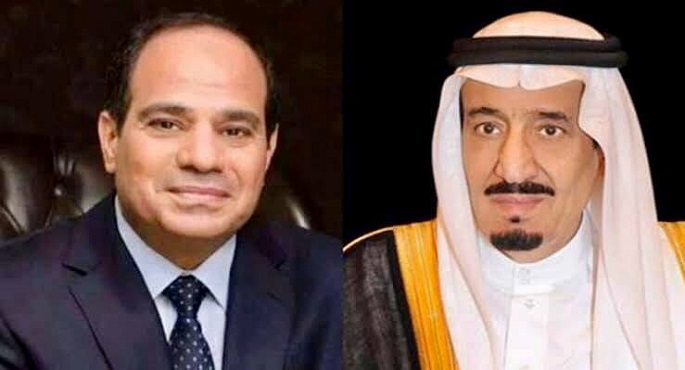الرئيس السيسي يجري اتصالا هاتفيا بخادم الحرمين الشريفين للاطمئنان على صحة جلالته