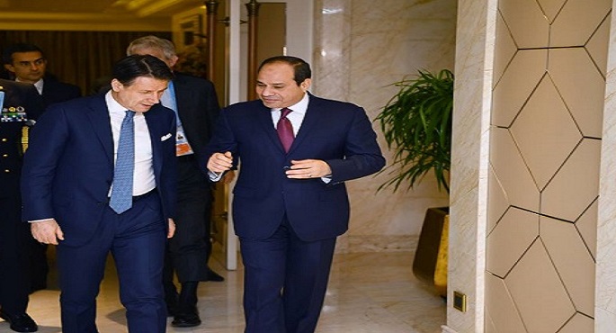 خلال اتصال هاتفي.. السيسي يؤكد لكونتي دعم مصر حكومة وشعبا مع إيطاليا إزاء انتشار كورونا