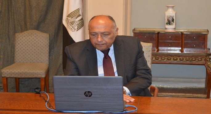 شكري يبحث مع نظيره البرازيلي التعاون الثنائي والقضايا الإقليمية والدولية