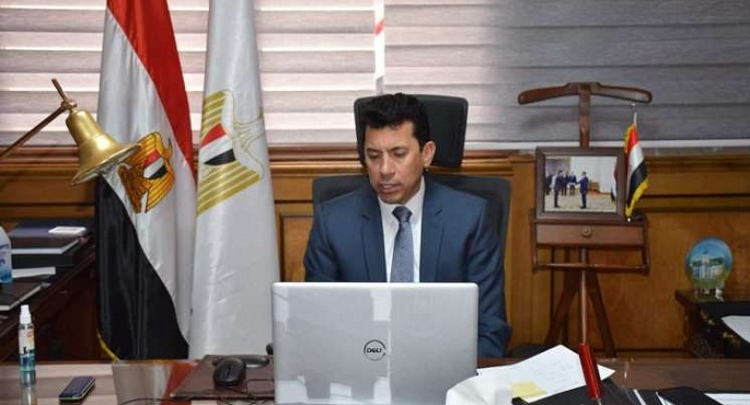 وزير الرياضة يفتتح المؤتمر الدولي الثالث للثقافة الرياضية عبر الفيديو كونفرانس