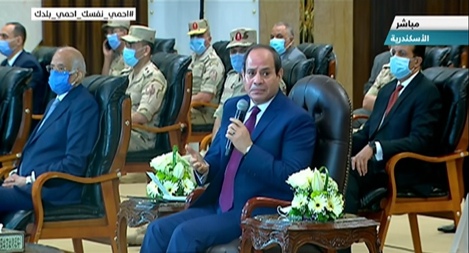 إفتتاح الرئيس السيسي عدد من المشروعات التنموية بمحافظة الاسكندرية