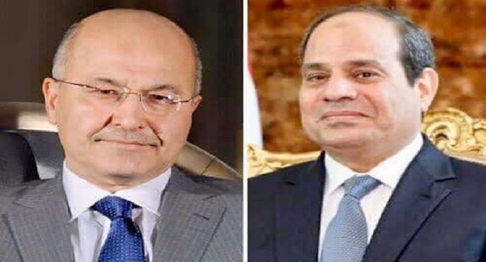 الرئيس السيسي يتلقى اتصالاً هاتفياً من نظيره العراقي للتهنئة بحلول عيد الفطر المبارك