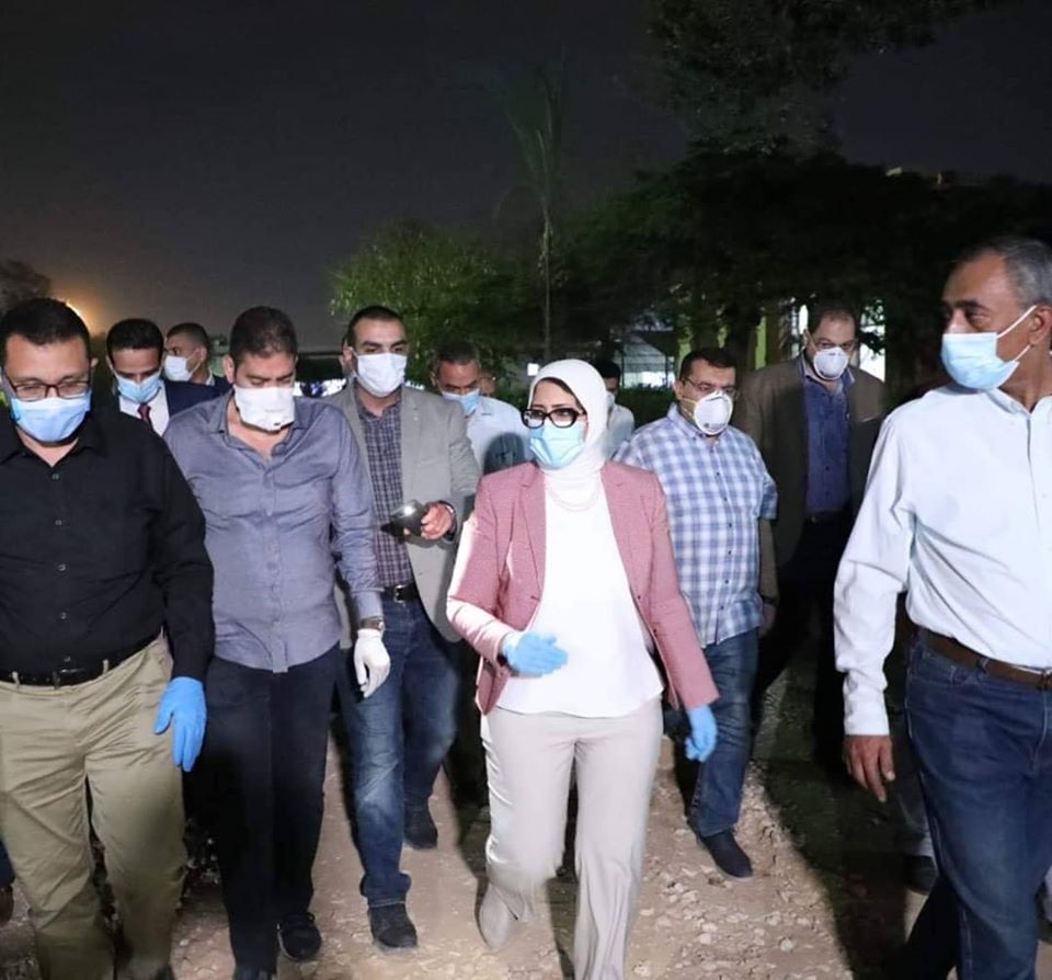 بالصور.. وزيرة الصحة: تشغيل قسمين بمستشفى حميات العباسية بسعة 20 سرير عزل للمرضى