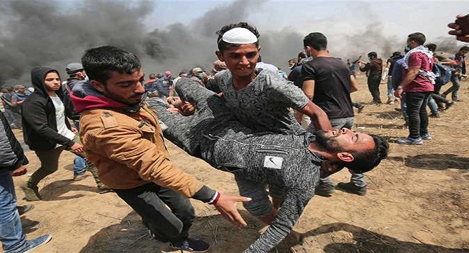 إصابة عشرات الفلسطينيين بالاختناق خلال قمع الاحتلال الإسرائيلي مسيرة منددة بالاستيطان