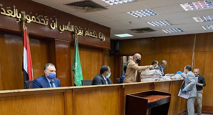 بالصور.. مجلس الدولة يمنع الدخول بدون ارتداء الكمامة لسلامة المتقاضين