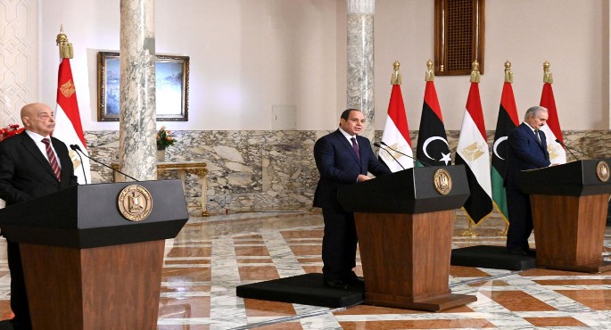 الرئيس السيسى : موقف مصر ثابت من القضية الليبية وهو عودتها لأصحابها الأصليين