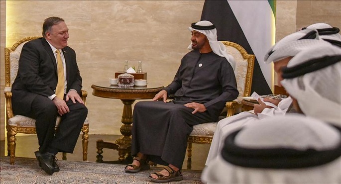 بومبيو يبحث هاتفيا مع ولي عهد الإمارات عددا من القضايا ذات الاهتمام المشترك