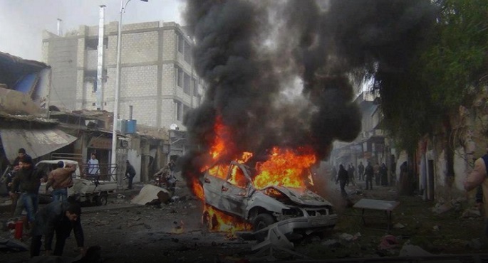 انفجار سيارة مفخخة غرب مدينة رأس العين السورية
