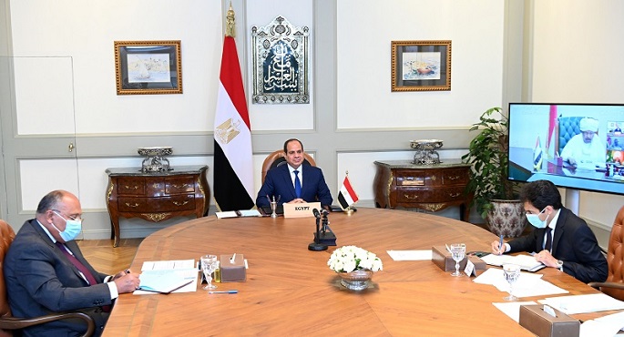 بالصور .. خلال قمة مصغرة عبر الفيديو كونفرنس … السيسى : نجاح مفاوضات سد النهضة يتطلب تعهد كافة الأطراف وإعلانهم بوضوح عن عدم اتخاذ أية إجراءات أحادية