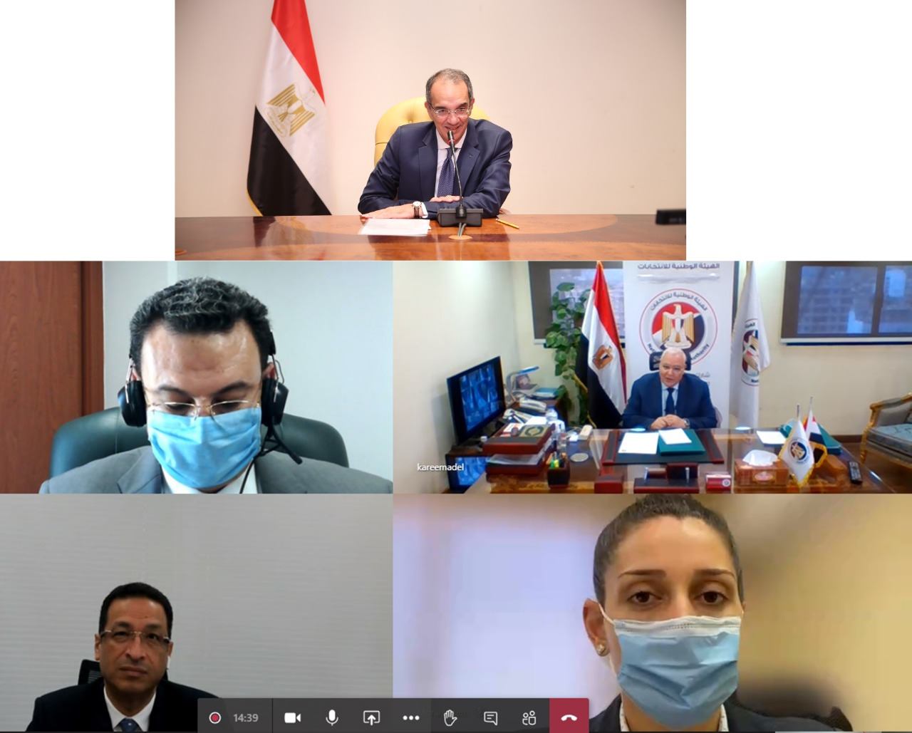 بالصور..بروتوكول تعاون بين “الاتصالات” و”الوطنية للانتخابات” لتطويـر البنيـة الأساسية والمعلوماتية بالهيئة