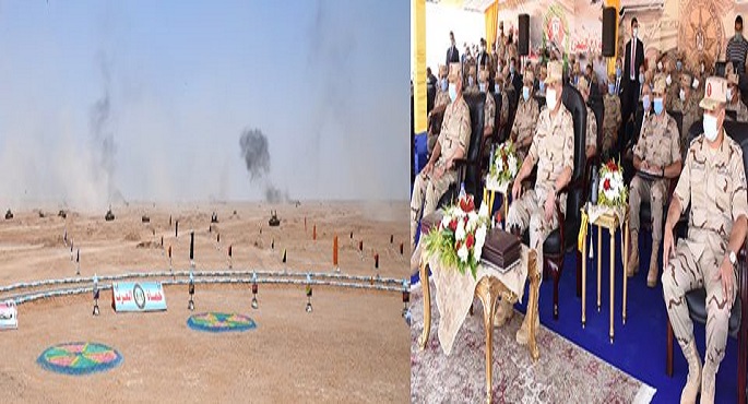 بالفيديو والصور.. وزير الدفاع يشهد المرحلة الرئيسية للمناورة “حسم 2020” فى الإتجاه الاستراتيجى الغربي