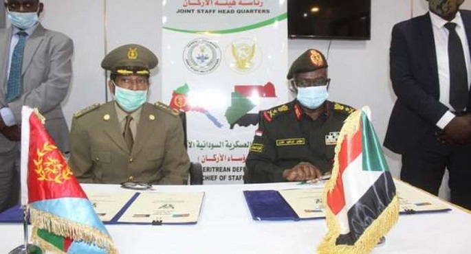 اختتام المحادثات العسكرية بين السودان وإريتريا على مستوى رؤساء الأركان