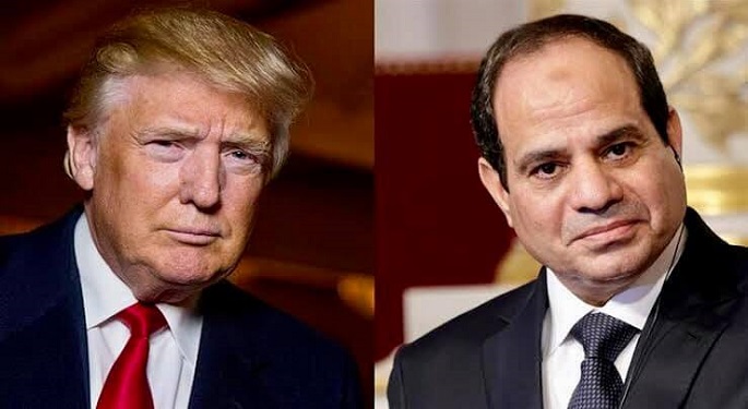 السيسي يبحث هاتفياً مع ترمب تطورات القضية الليبية وملف سد النهضة