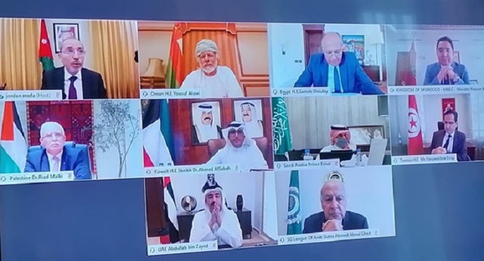 وزراء الخارجية العرب يؤكدون الوقوف إلى جانب الشعب الفلسطيني ورفض مخططات الضم