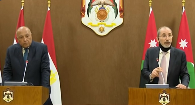 مؤتمر صحفى لوزير الخارجية سامح شكرى ونظيره الأردني