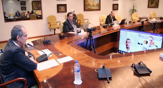 وزير الاتصالات يلتقي بأعضاء أول بعثة افتراضية من ألمانيا لمصر في مجال التكنولوجيات الرقمية