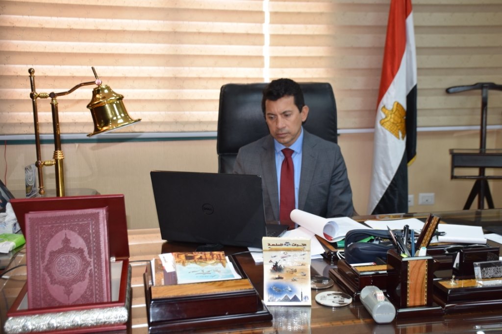 وزير الشباب والرياضة يبحث التعاون المستقبلي مع رئيس المجلس الدولي للرياضات والألعاب التقليدية