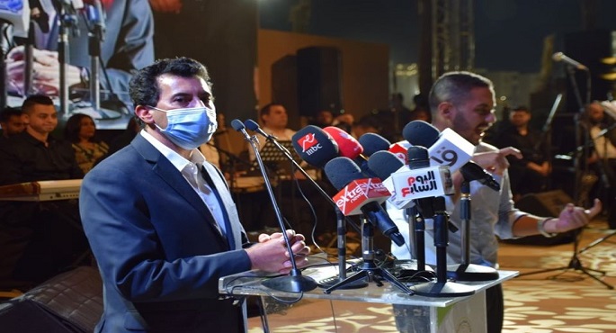 بالصور.. وزير الشباب والرياضة يشهد الاحتفال باليوم العالمي للشباب بالأسمرات