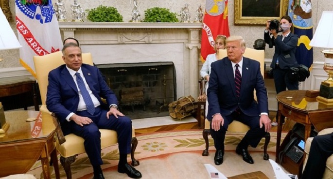 خلال مؤتمر صحفي مع الكاظمي.. ترامب: بدأنا سحب قواتنا من العراق ولدينا عدد محدود هناك للمساعدة