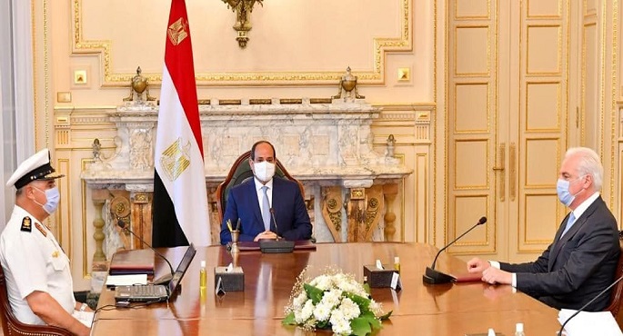 بالفيديو.. الرئيس السيسي يبحث أطر التعاون بين مصر وشركة لورسن الألمانية