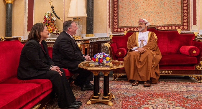 بومبيو يجتمع بسلطان عُمان في آخر محطات جولته بالشرق الأوسط