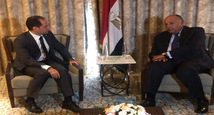 شكري يبحث مع رئيس حزب (الكتائب) سبل دعم لبنان ‫لتجاوز المرحلة العصيبة الراهنة