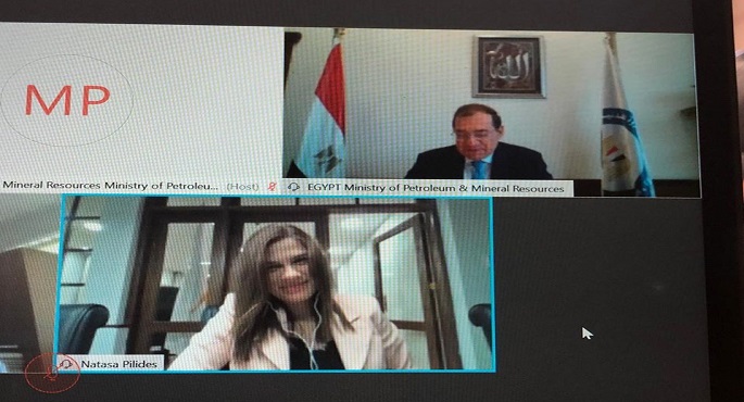 وزير البترول يبحث مع نظيرته القبرصية تعزيز الشراكة في مجال الغاز الطبيعي