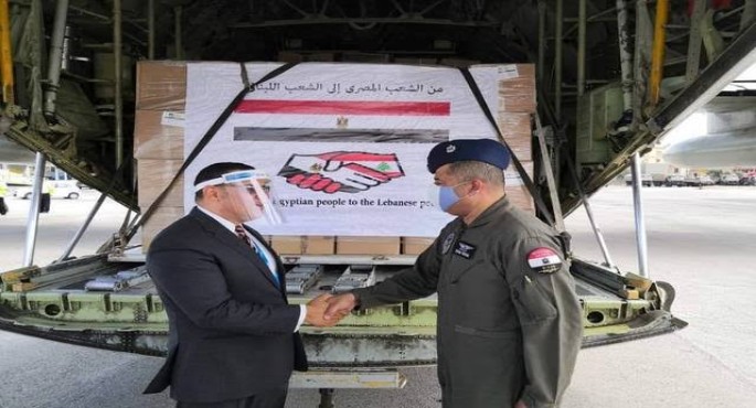 مسئول عسكري لبناني: المساعدات الإغاثية المصرية تساهم في تخطي محنة انفجار بيروت