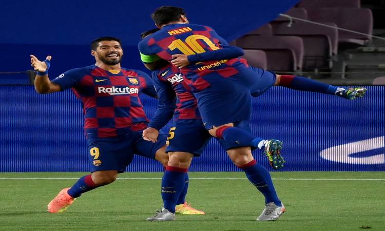 برشلونة يتأهل لربع نهائي دوري أبطال أوروبا بفوزه على نابولي 3 – 1