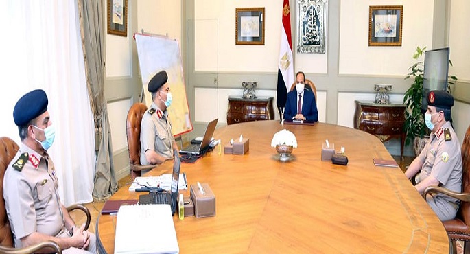 الرئيس السيسي يوجه بالحفاظ على الكفاءة وأعلى درجات الجاهزية والاستعداد القتالي لحماية أمن مصر القومي