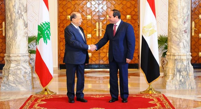 الرئيس السيسي يعزي نظيره اللبناني فى ضحايا انفجار مرفأ بيروت