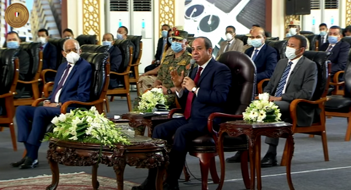 السيسي يفتتح عبر الفيديو كونفرانس بشاير الخير “2” المرحلة الثانية وطريق أبو قير وصلة المعمورة بالاسكندرية