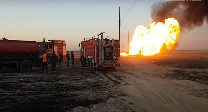 بالصور.. انقطاع الكهرباء عن كامل سوريا جراء تفجير في خط الغاز.. وواشنطن تحمل “داعش” المسئولية