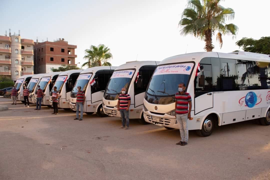بالصور ..بدء تشغيل منظومة النقل الجماعي الداخلي بمدينة بدر مع بداية شهر سبتمبر