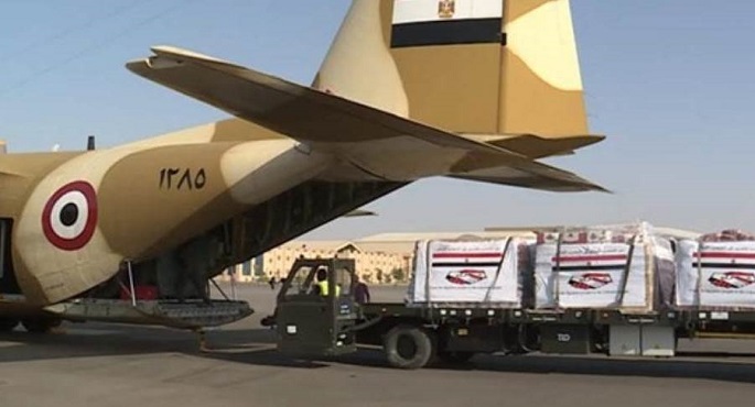 وصول طائرتى مساعدات إضافيتين من الجسر الجوى الإغاثى المصرى إلى لبنان