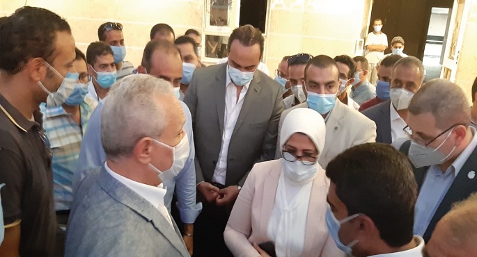 وزيرة الصحة تتفقد مستشفى الأقصر والمبنى الإقليمي للتأمين الصحي الشامل الجديد