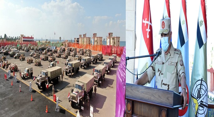 بالصور.. رئيس الأركان يشهد المرحلة الرئيسية لمشروع مراكز القيادة الخارجي “إعصار 60” بإحدى تشكيلات الجيش الثالث الميداني