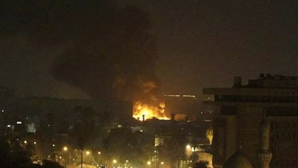 سقوط صاروخ قرب إحدى بوابات المنطقة الخضراء وسط بغداد