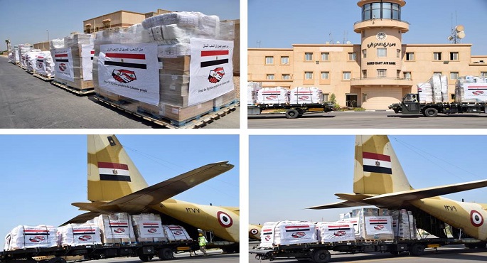 بالفيديو.. طائرتان عسكريتان محملتان بأطنان من المساعدات الطبية والغذائية تصل لبنان
