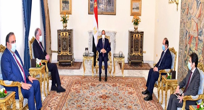 الرئيس السيسي يبحث مع رئيس الكونجرس اليهودي العالمي آخر تطورات عملية السلام في الشرق الأوسط