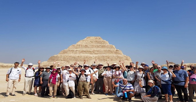 منطقة آثار سقارة تستقبل أول فوج سياحي من فرنسا