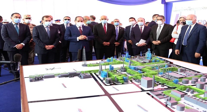 بالفيديو و الصور .. الرئيس السيسي يشهد افتتاح مجمع التكسير الهيدروجيني بمسطرد