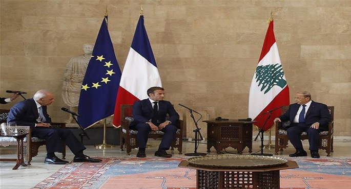 خلال استقباله ماكرون.. عون: أملنا في الحكومة الجديدة لتجاوز الانهيار الاقتصادي وإطلاق الإصلاحات