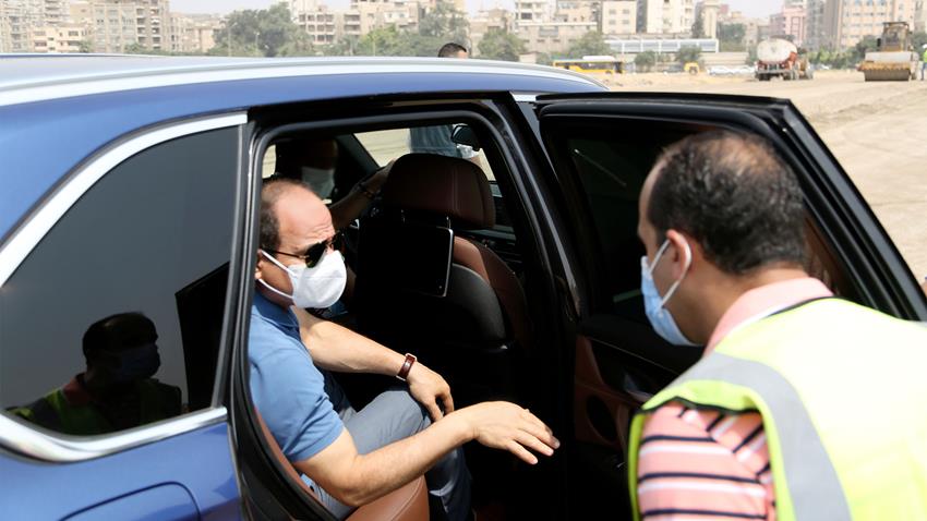 بالفيديو.. الرئيس السيسي يقوم بجولة تفقدية للمشروعات الإنشائية في شرق القاهرة