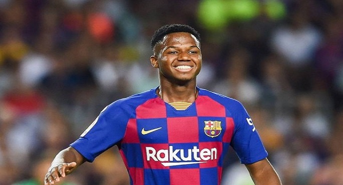 برشلونة يعلن تعافي لاعبه الشاب أنسو فاتي