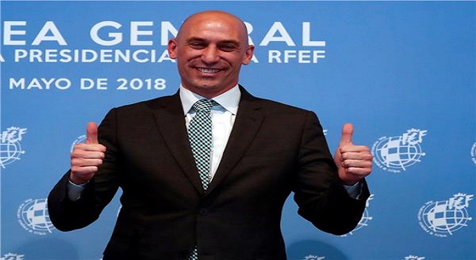 إعادة انتخاب لويس روبياليس رئيسا للاتحاد الإسباني لكرة القدم حتى 2024